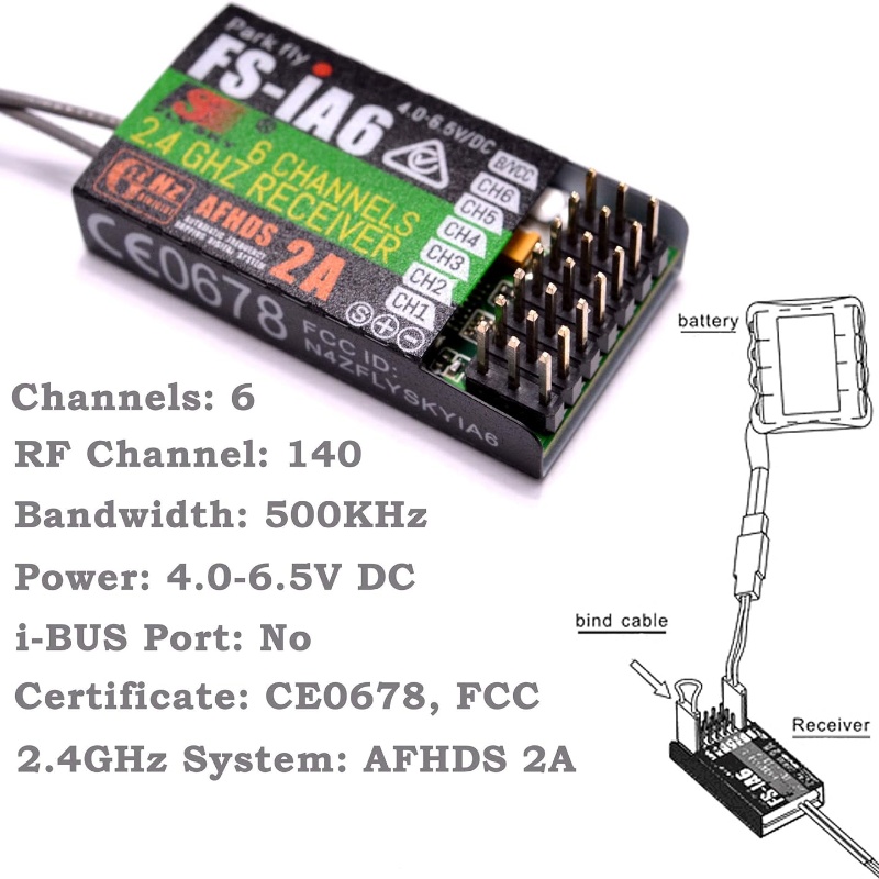 Flysky FS-IA6 Receiver 6CH Dua - Drone Racing Battery review and price