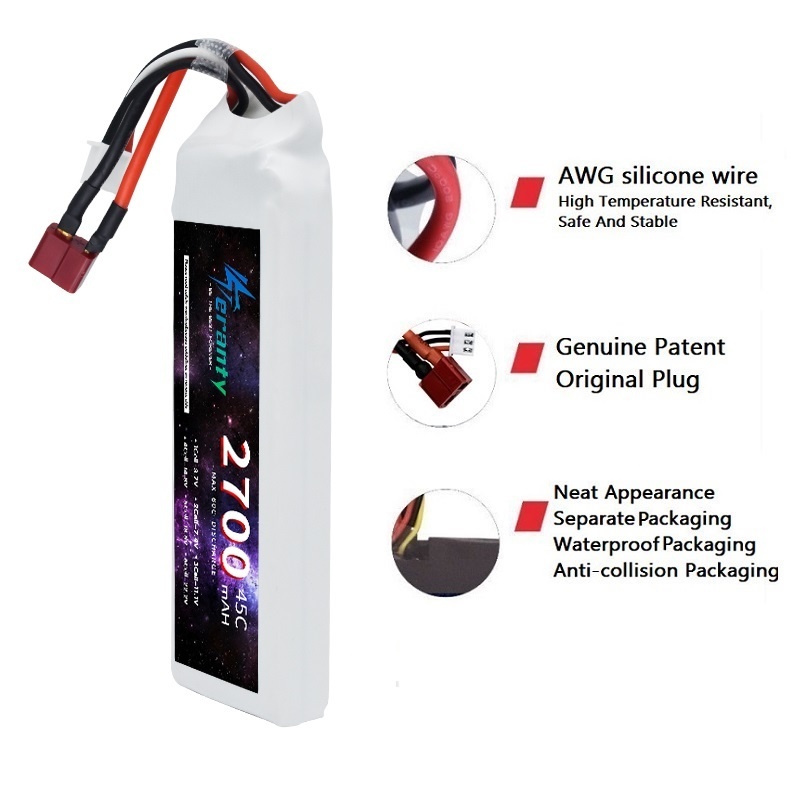 1/3PCS 2S 7.4V Lipo Battery 27 - Drone Racing Battery review and price