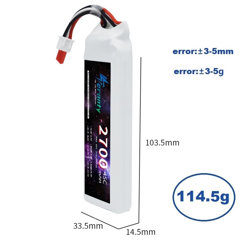 1/3PCS 2S 7.4V Lipo Battery 27 - Drone Racing Battery review and price